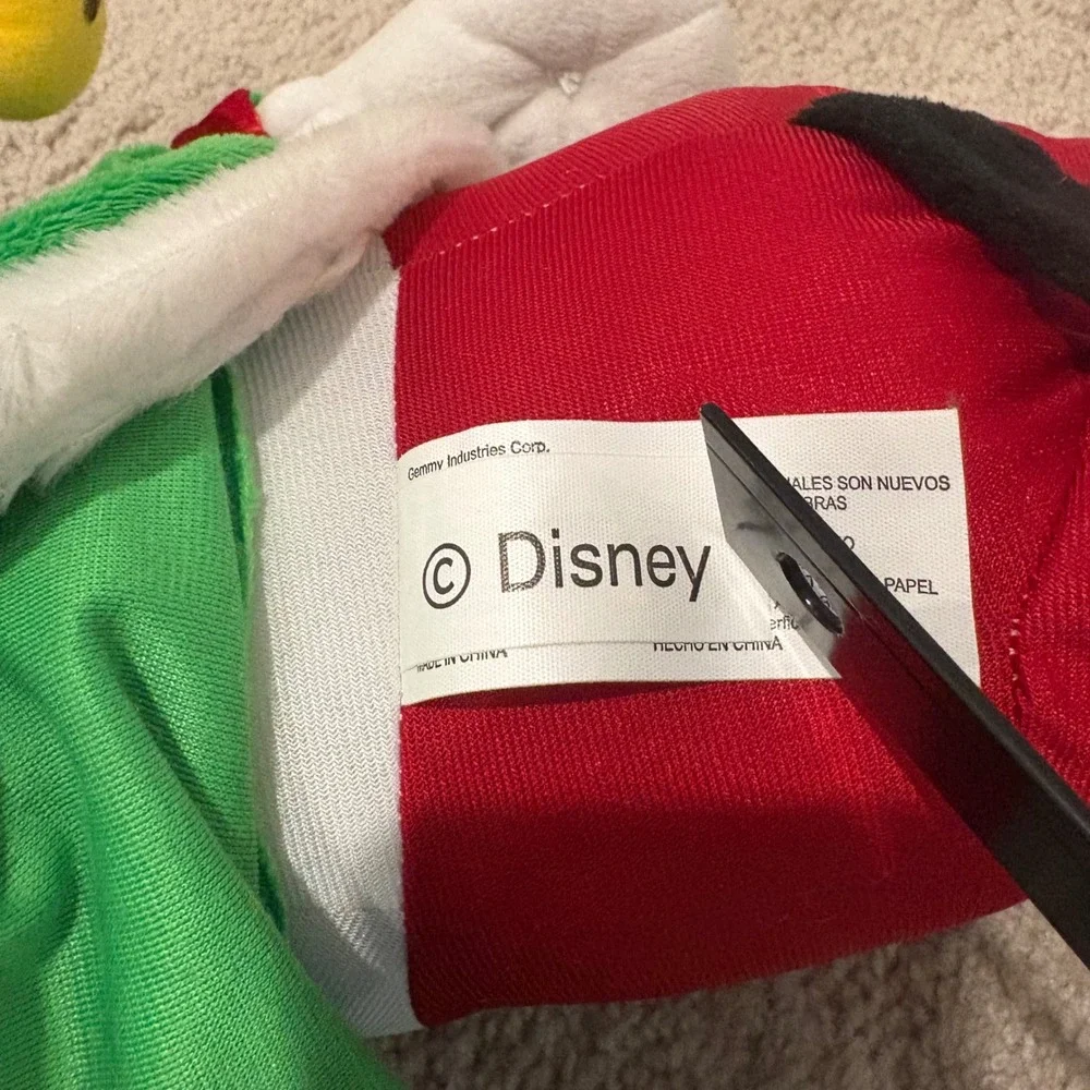 Gemmy Disney Mickey Mouse‎ Elf Standing Porch Greeter Plush 22